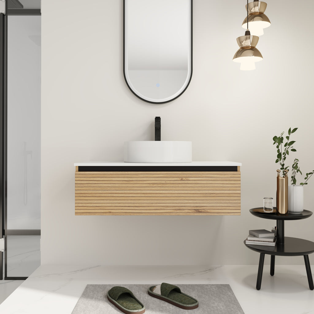 36'' Wall-Mounted Bathroom Vanity