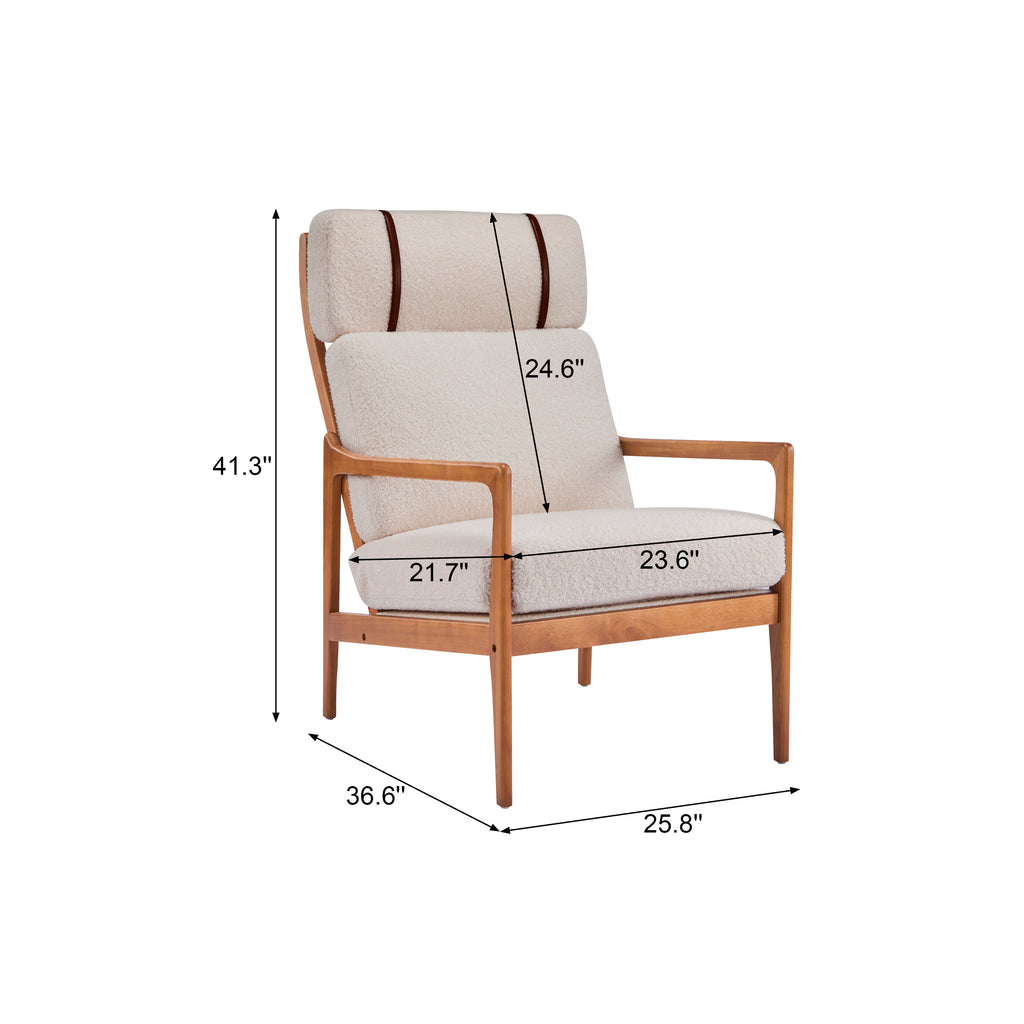Mid Century Modern Accent Armchair