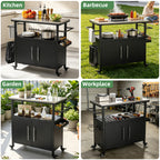 Outdoor Grill Cart with Storage