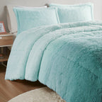 Twin/Twin XL Ombre Shaggy Long Fur Comforter Mini Set