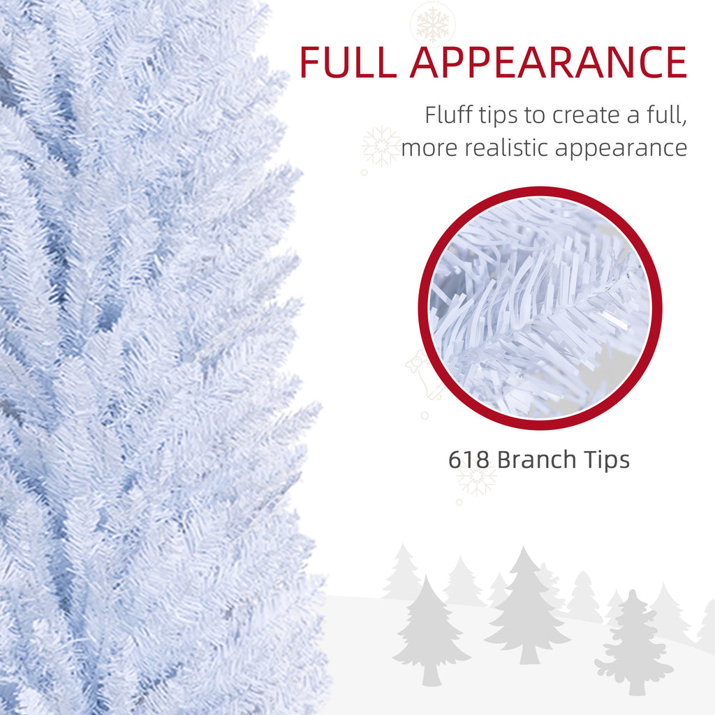 HOMCOM 8' Artificial Pencil Christmas Tree