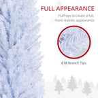 HOMCOM 8' Artificial Pencil Christmas Tree