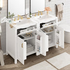 Modern 48-Inch Bathroom Vanity with Ceramic Sink