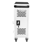 16-Compartment Removable Locking Charging Cabinet for Laptop, Chromebook - White