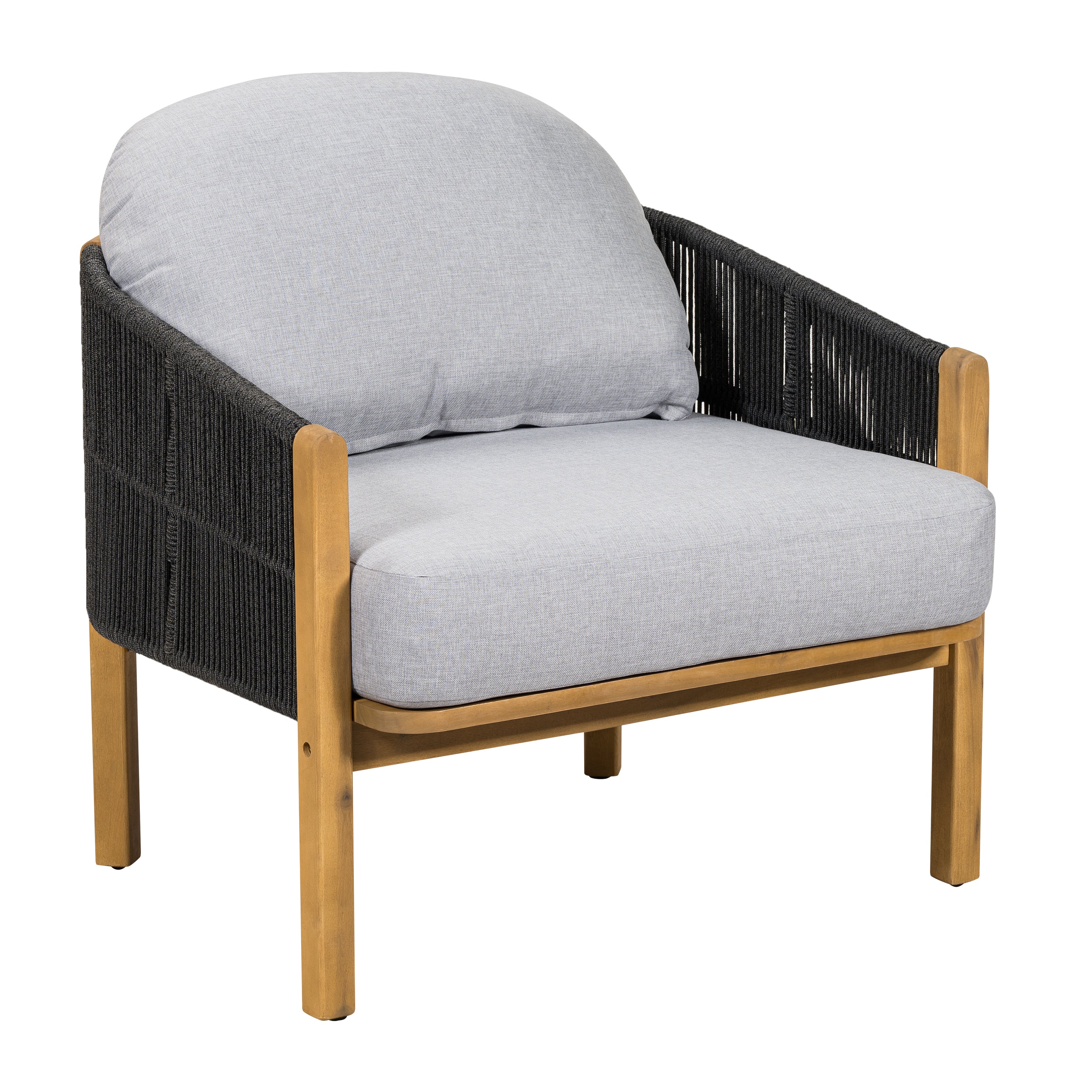 Grotta Outdoor Wood Club Chair
