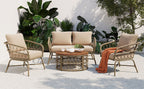 Bohemia-Inspired 4-Person Outdoor Seating Group