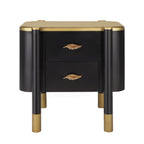 Contemporary 2 Drawers Nightstand