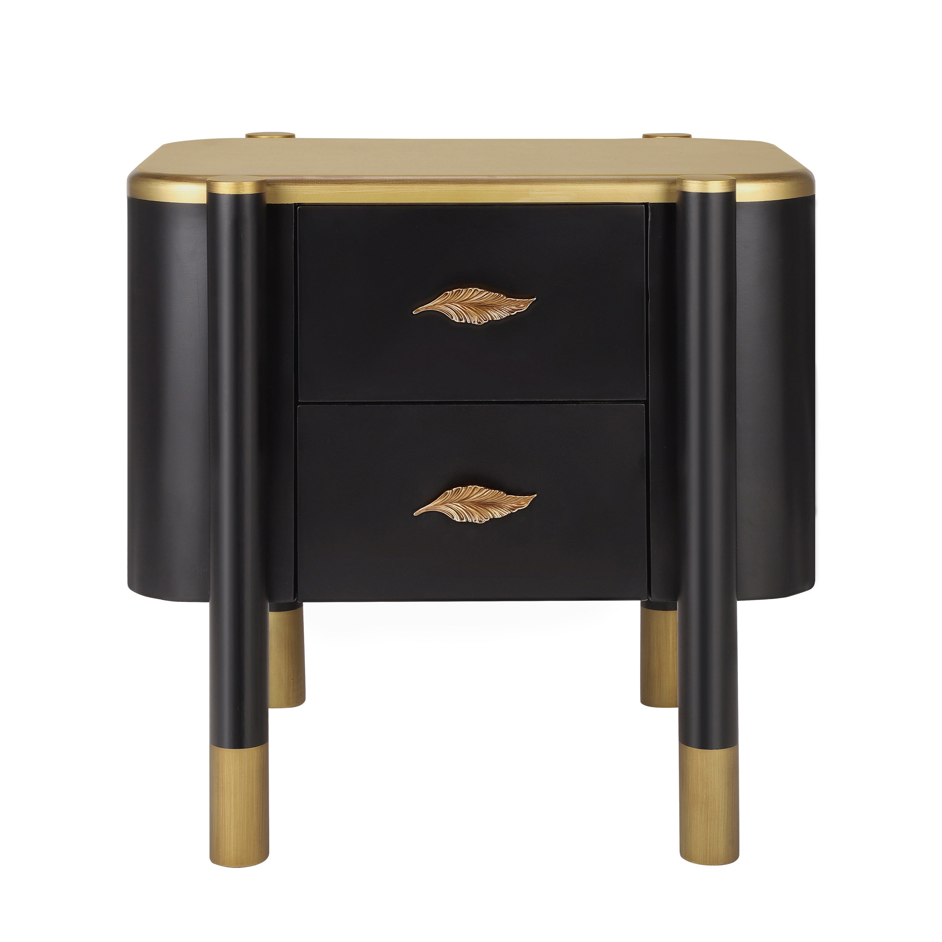 Contemporary 2 Drawers Nightstand