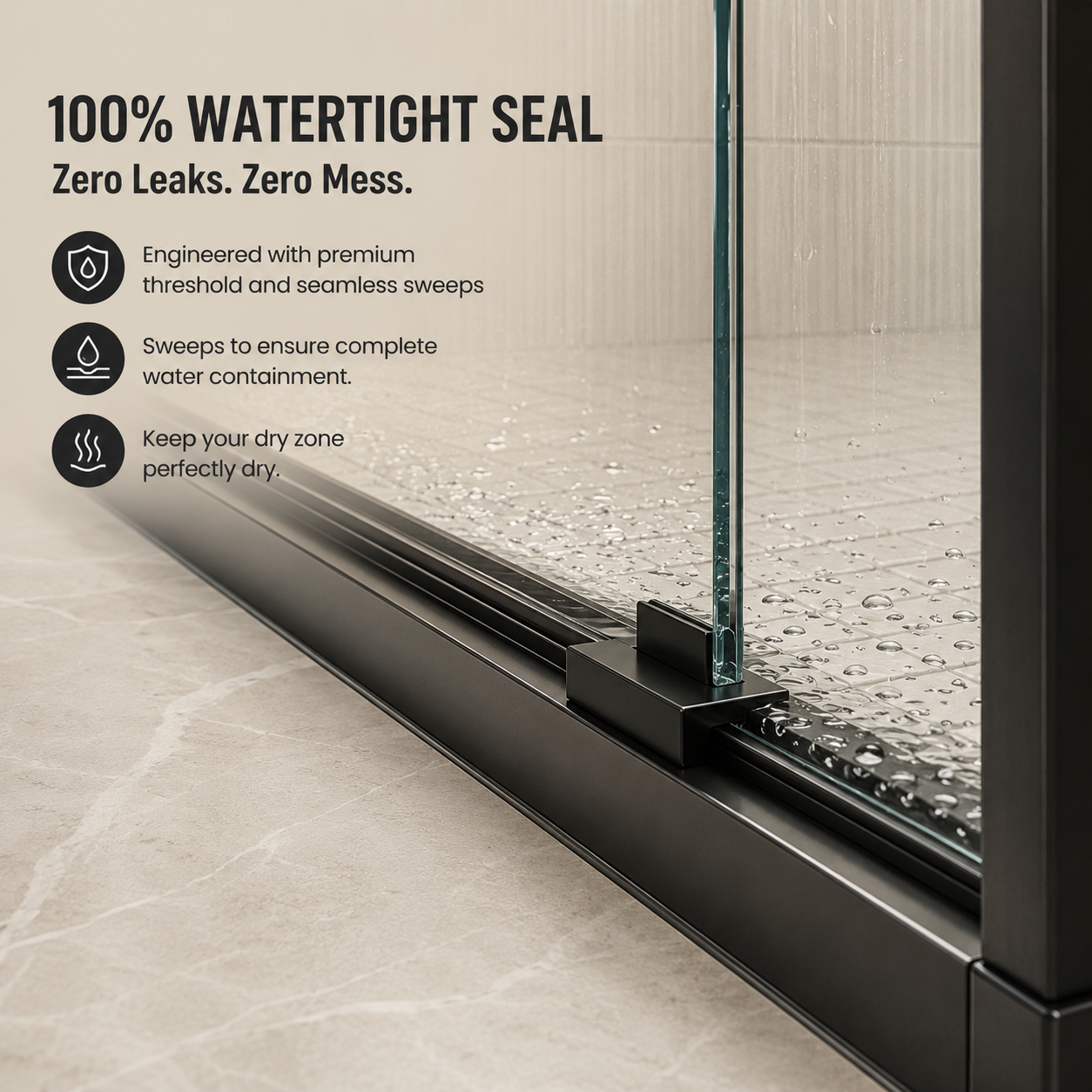 Framed Double Sliding Shower Door - 44-48" W x 76" H