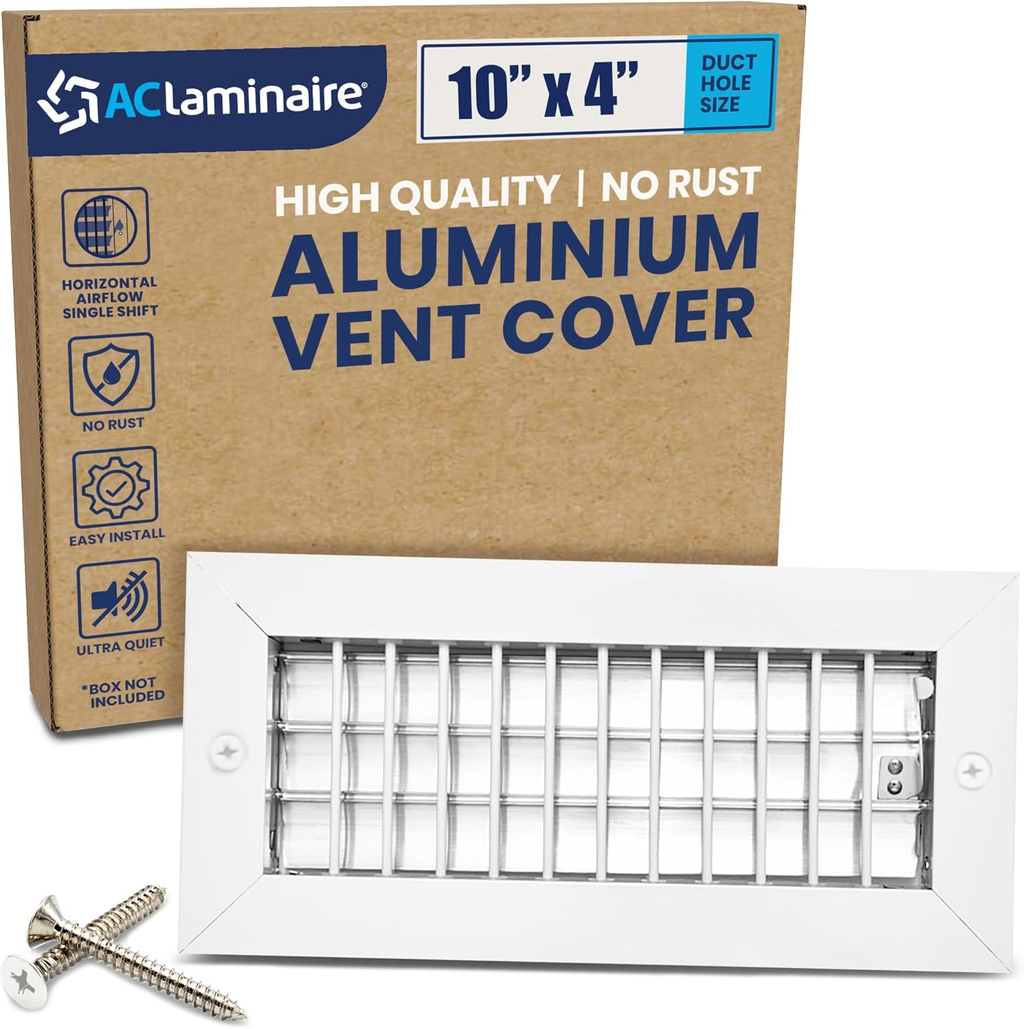 AC Register Vent Cover 10X4 inch - Box of 24