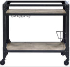 Jorgensen Rustic Kitchen Serving Cart