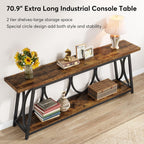 70.9” Extra Long Industrial Console Table