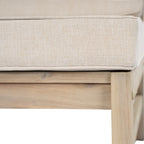 Perla Right Armless Chair - Acacia Wood