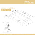 32" x 60" Shower Base Shower Pan