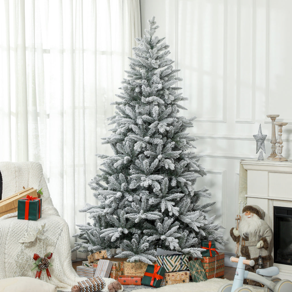 7ft Snow Flocked Artificial Christmas Tree
