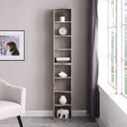8-Layer Adjustable Shelf Ultra-Thin Bookshelf