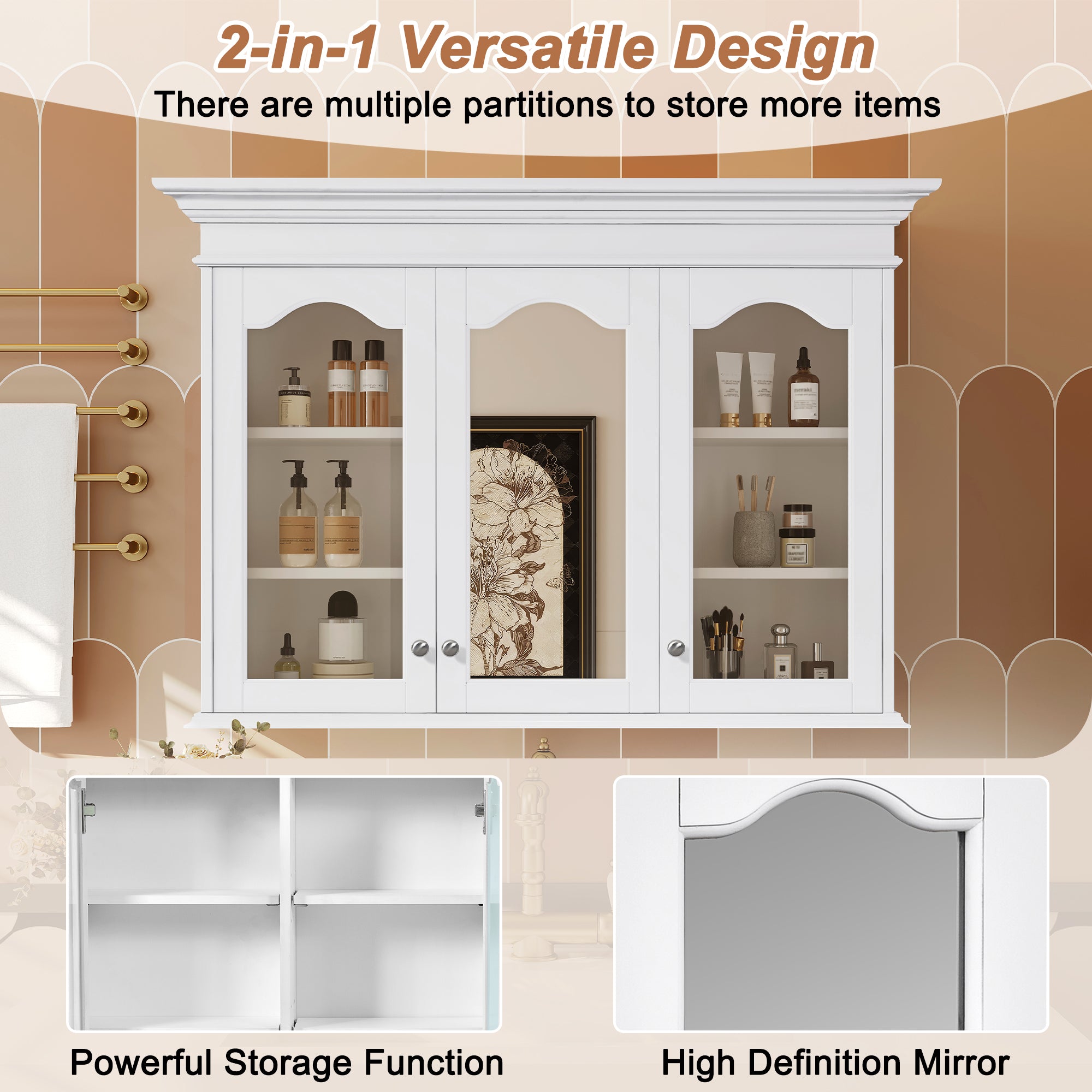 40" Medicine Cabinet with Mirror