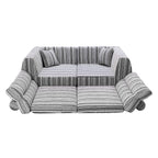 Woven Chenille Striped Compression Sofa