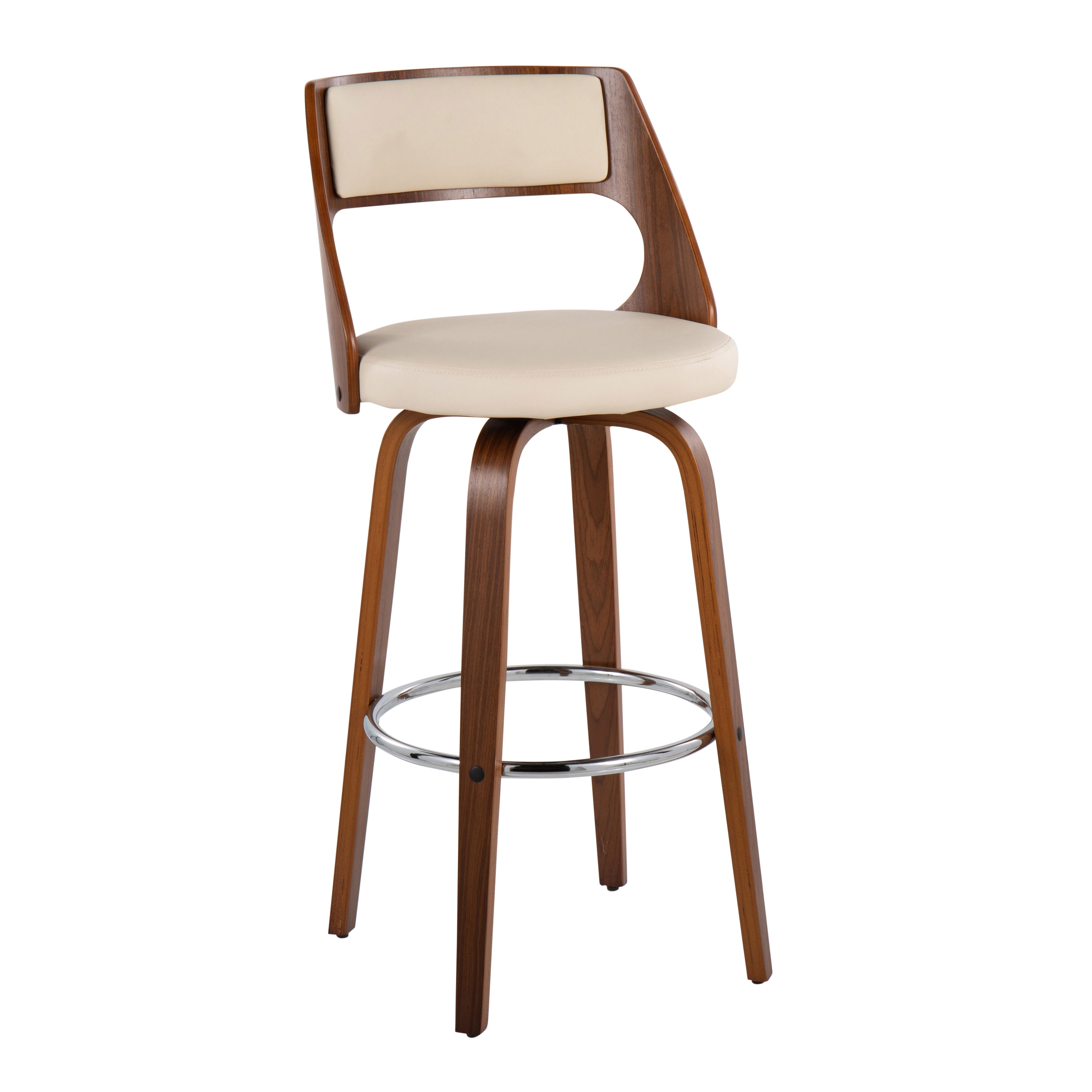 Mid-Century Modern Barstool with Swivel