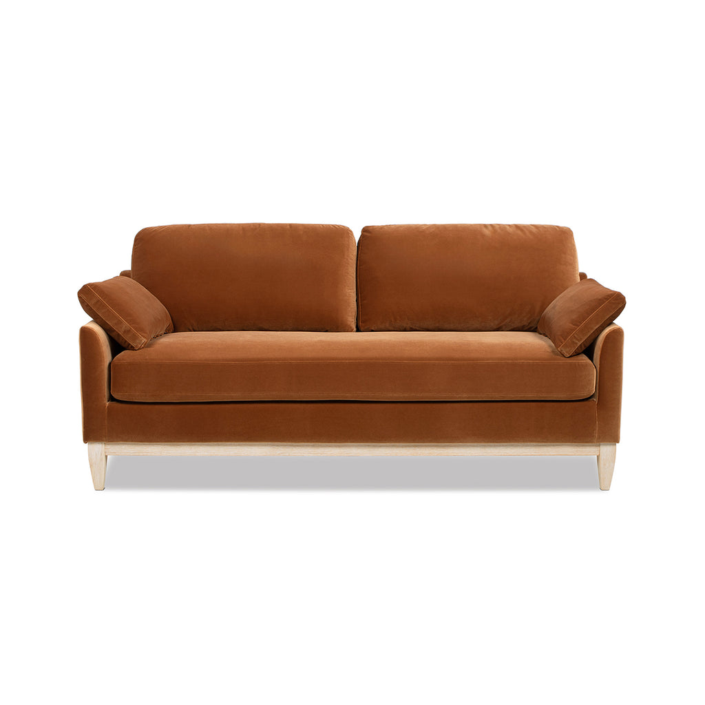 Pasadena 75.5" Modern Farmhouse Sofa in Burnt
