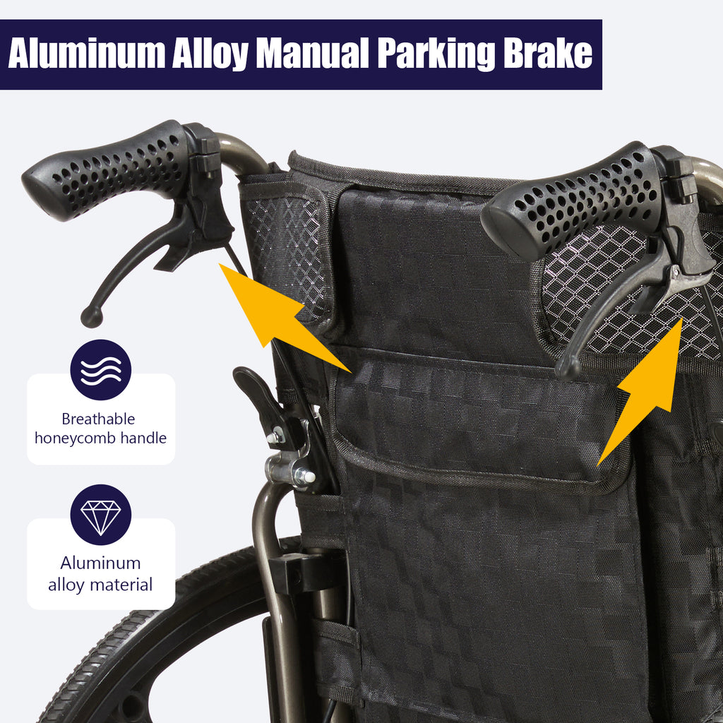 Folding Manual Transport Wheelchair