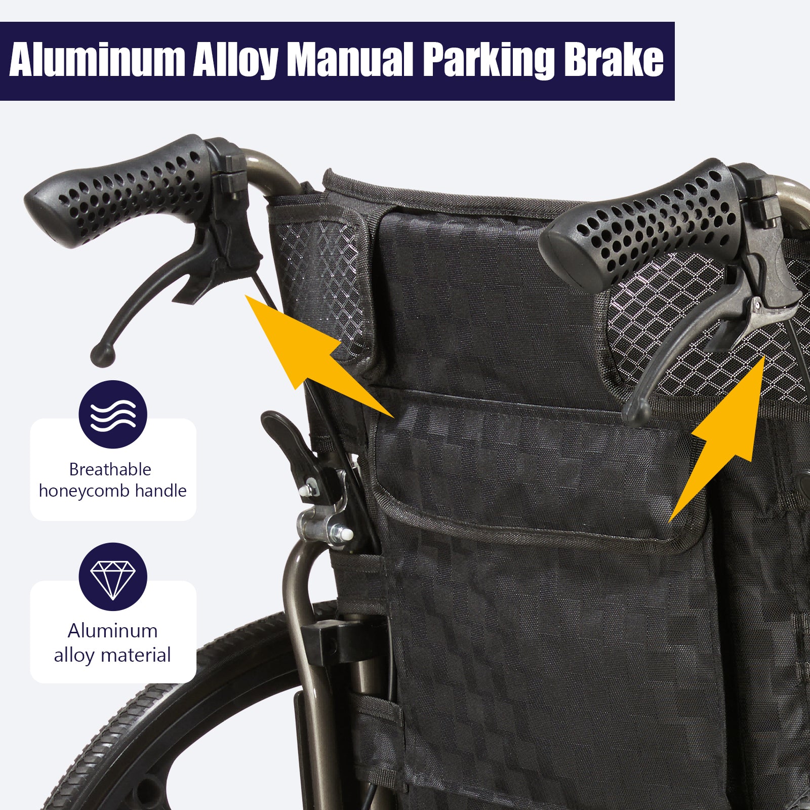 Aluminum Alloy Transport Wheelchair