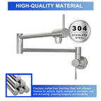 Brushed Nickel Pot Filler Faucet