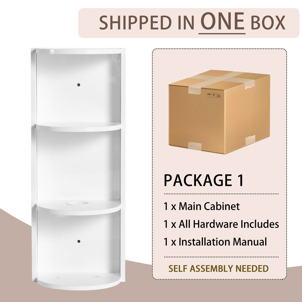 12" Bathroom Wall-Mounted Storage Rack