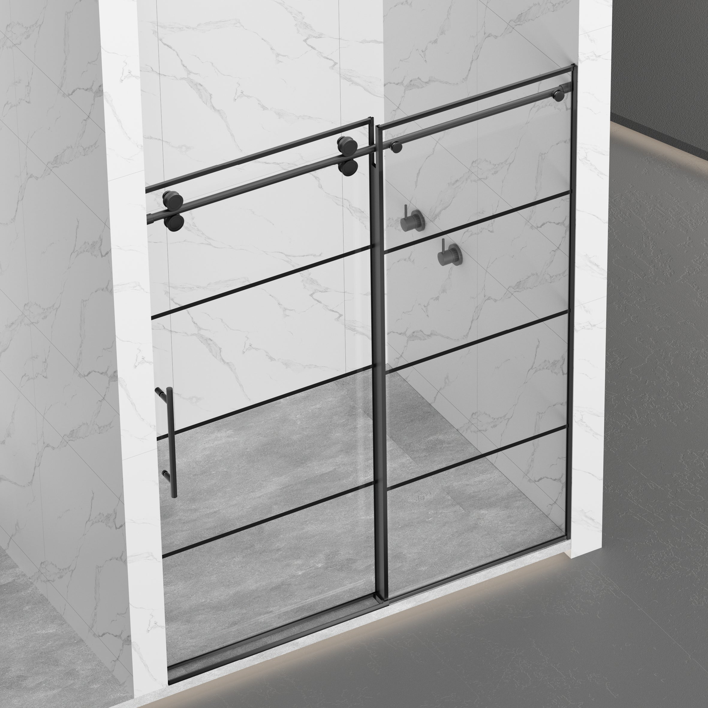 Adjustable Matte Shower Doors