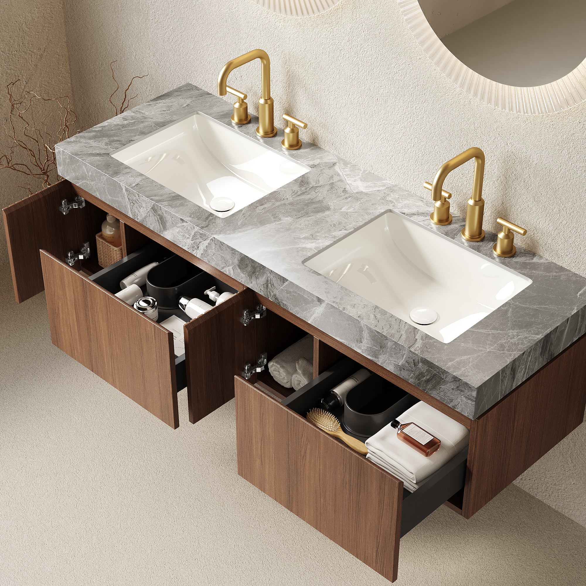 MURI 60" Bathroom Vanity & Sink