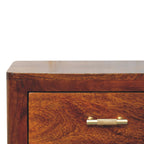 Luca Chestnut Nightstand with 3-Drawers