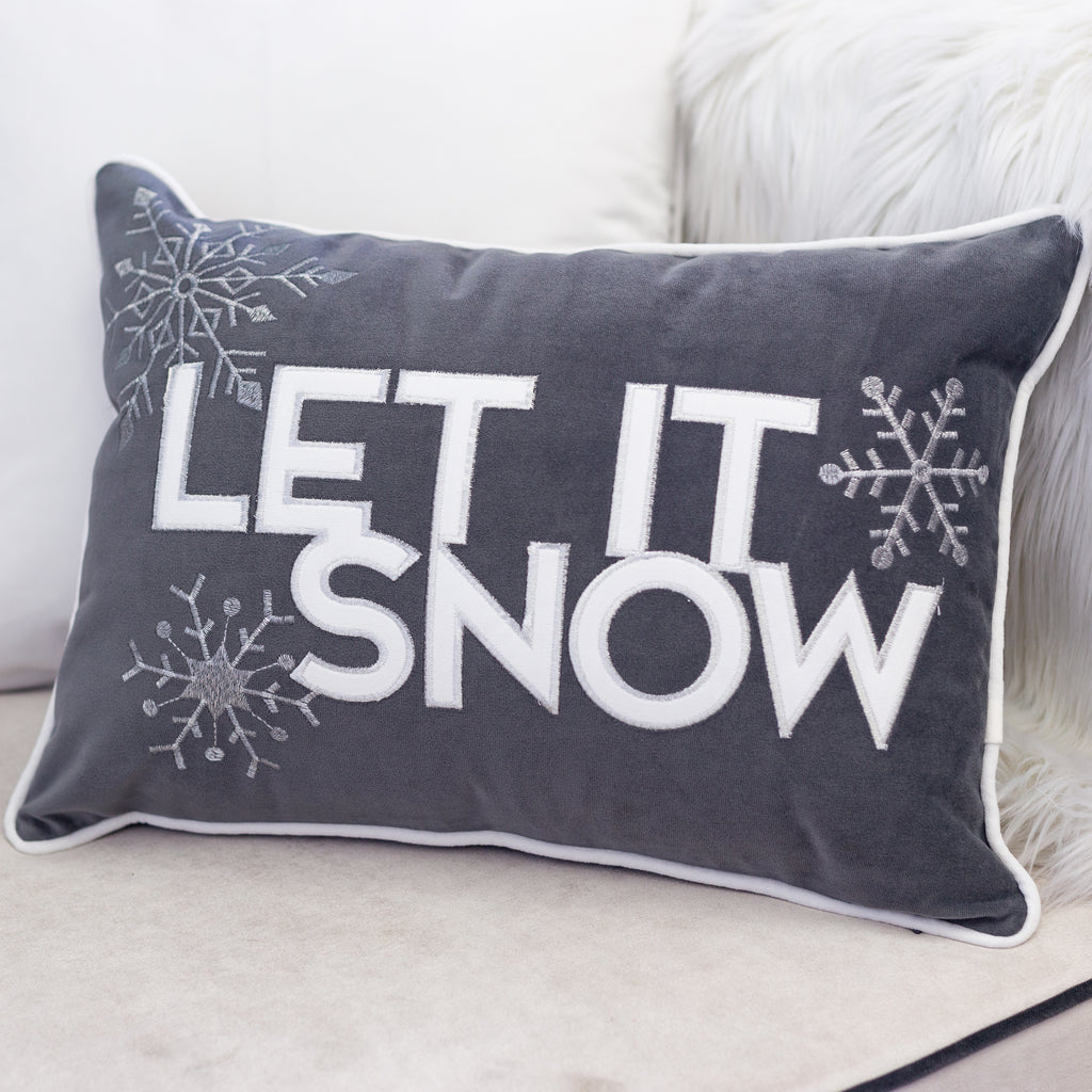 Nneka Let It Snow Lumbar Pillow