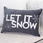 Nneka Let It Snow Lumbar Pillow