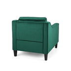 Green Velvet Upholstered Club Chair
