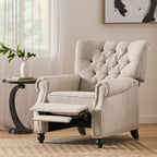 Button Tufted Heavy Duty Manual Reclining Sofa