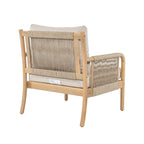 Casper Outdoor Club Chair Acacia Wood and Woven Rope