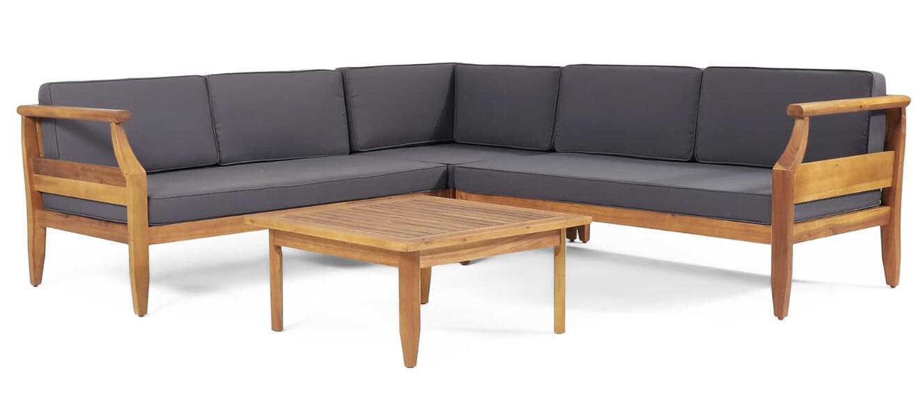Aston 4-Piece Sofa Set - Dark Gray