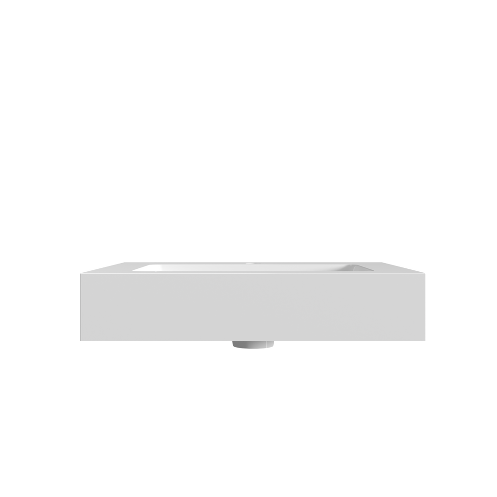 Integrated Solid Surface Basin - Glossy White