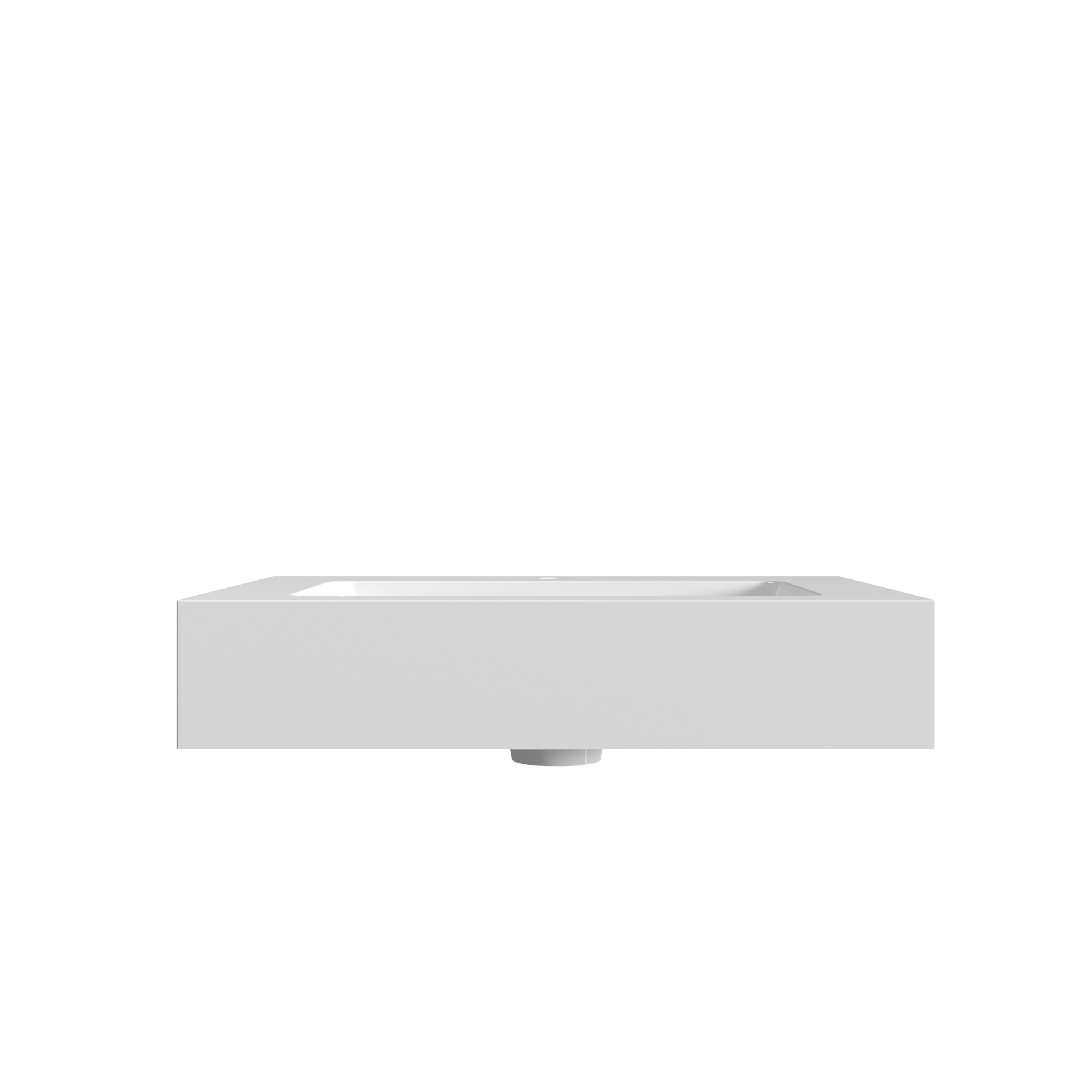 Integrated Solid Surface Basin - Glossy White
