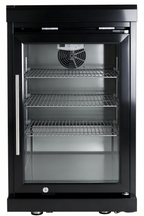 Black Single Door Fridge Cabinet for Outdoor Kitchens