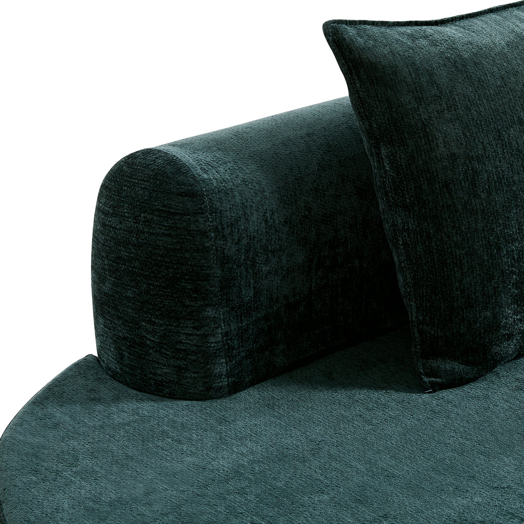 138.6" Modern Curved Modular Sectional Sofa
