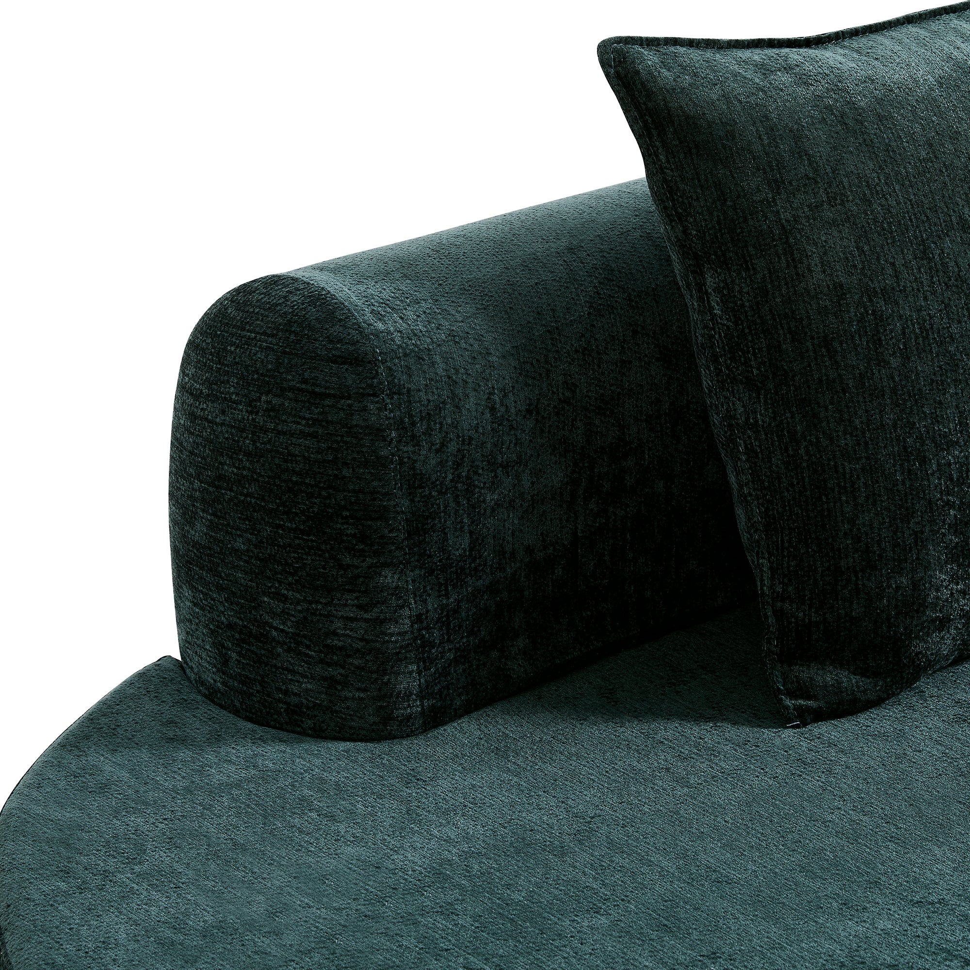 138.6" Modern Curved Modular Sectional Sofa