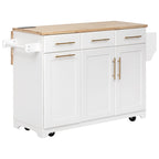 K&K 59.3" Kitchen Island with Storage