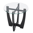 23.5 Inch Round Glass Coffee Table