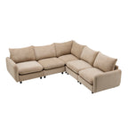 99 in. Oversize 5-Piece L Shaped Modular Sectional Sofa