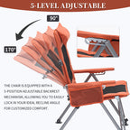 5-Position Adjustable Reclining Camping Chair