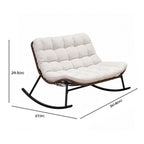 Double Wide Rocking Papasan Chair