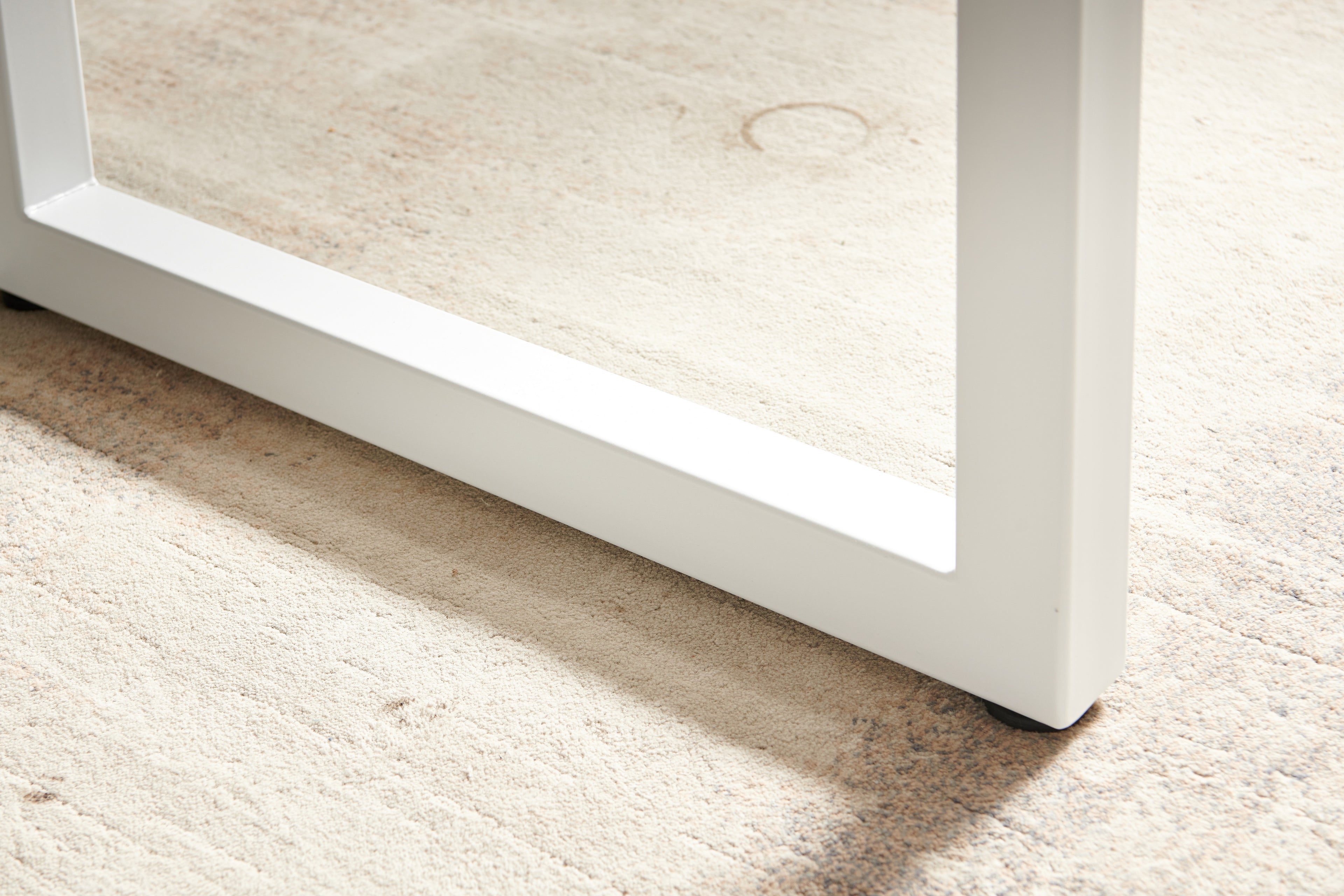 Square Extendable Dining Table with Metal Legs