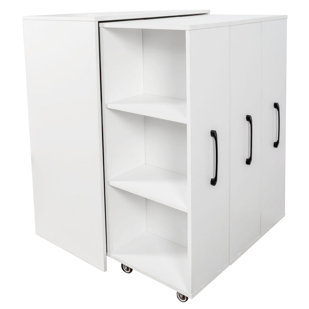 Bookcase with Three Pulled Out Doors
