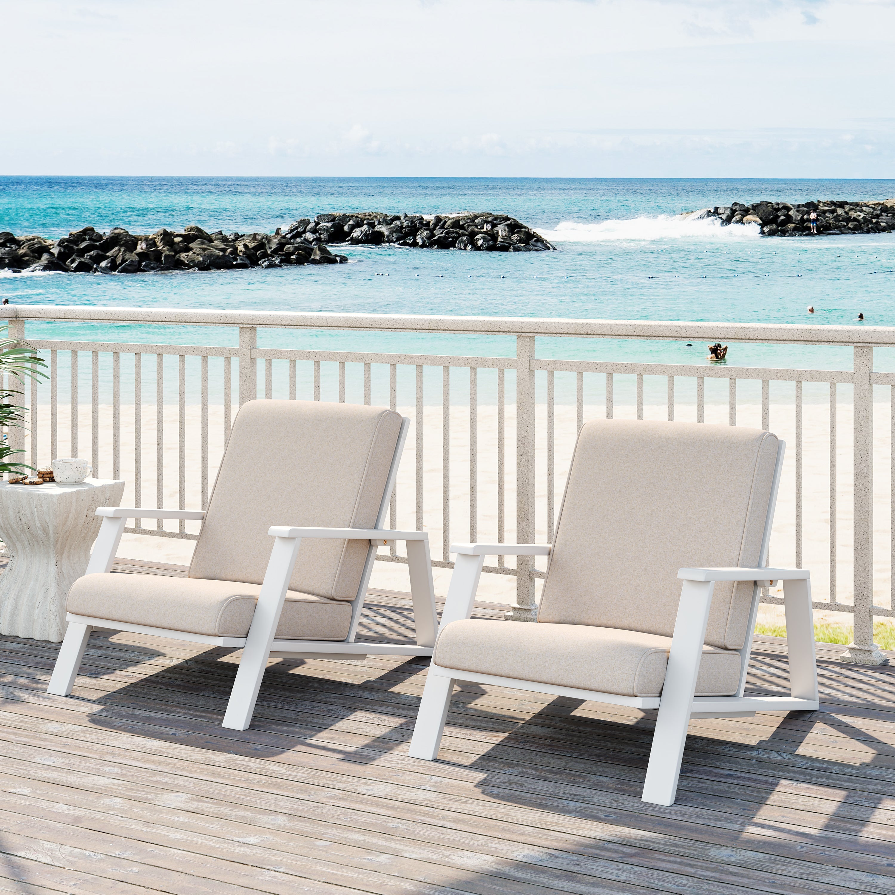 Patio Lounge Chair Set of 2